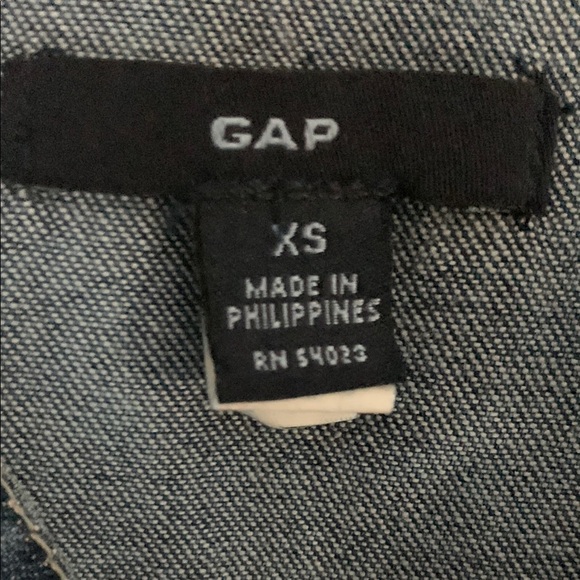 GAP - NWT - X-Small - Blue Denim OVERALLS - INDUSTRIAL DENIM - Vintage - Picture 3 of 12